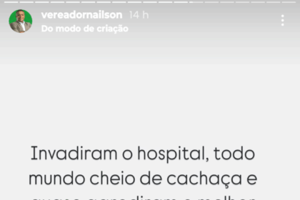 Filho de prefeita ‘alcoolizado’ invade hospital e agride médico plantonista