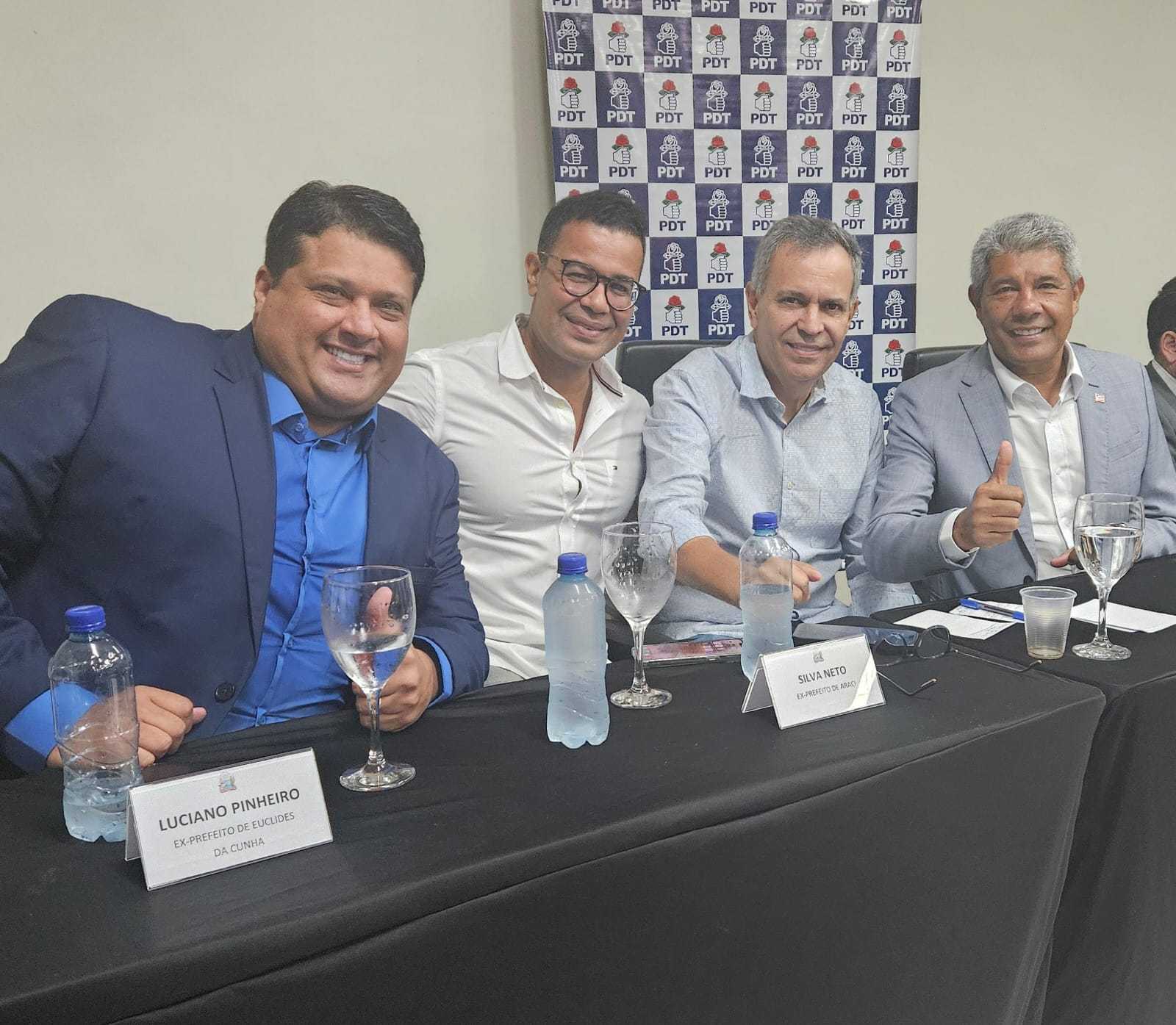 Governador diz que vai trabalhar em parceria com Félix Mendonça para PDT crescer em 2026 e prega eleição de dois "gigantes" do partido"