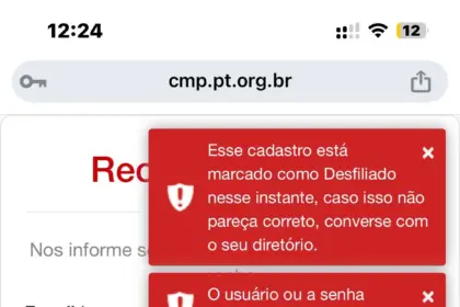 Desfiliações em massa no PT de Candeias geram crise e acusações contra presidente municipal