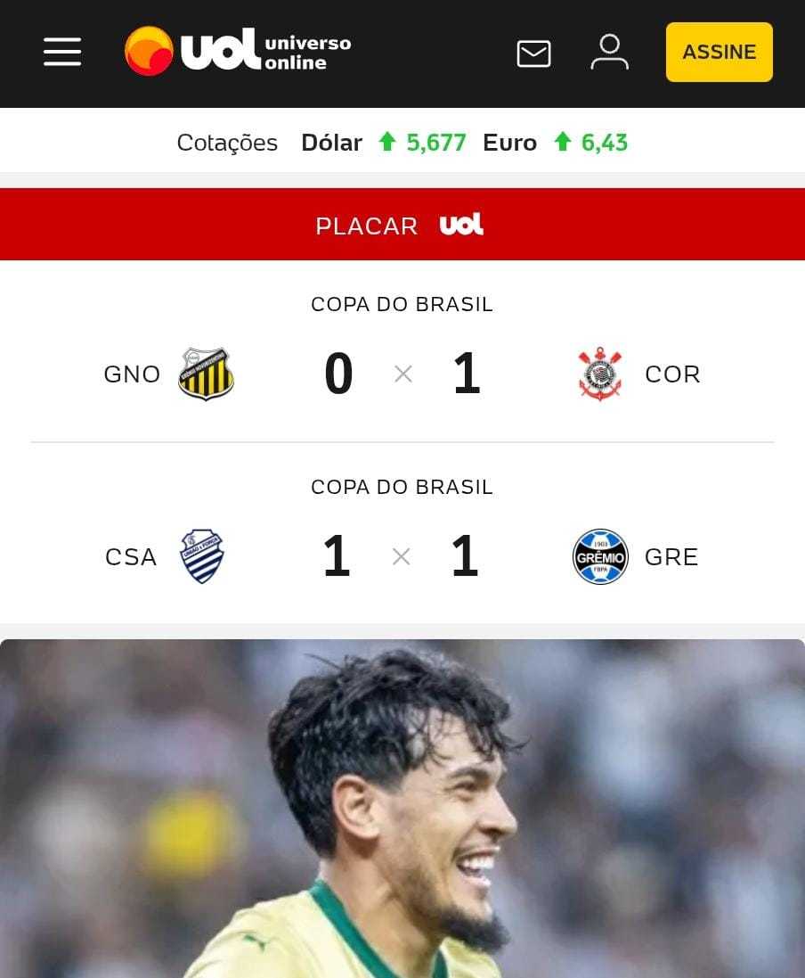 Portal UOL ignora jogo do Bahia na Copa do Brasil e é criticado por torcedores do tricolor