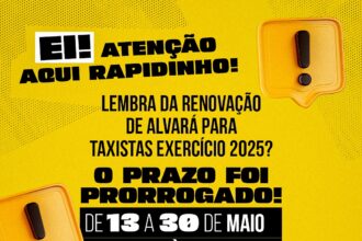 Renovação de Alvará para Taxistas: Prorrogação da Data para 2025
