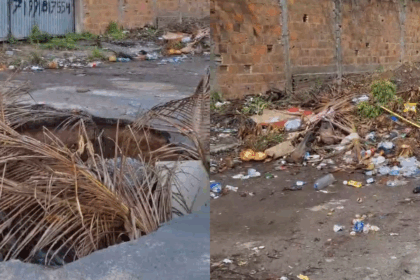 Serra Verde clama por ajuda da prefeitura: crateras e lixo acumulado