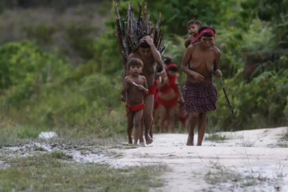 Famílias Kayapó recebem cestas de alimentos em desintrusão