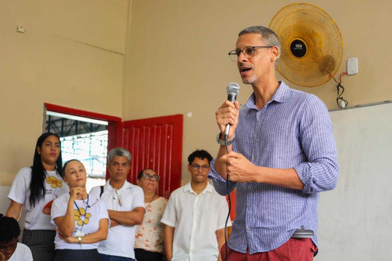 Candeias: Alunos participaram de palestra sobre o Maio Laranja