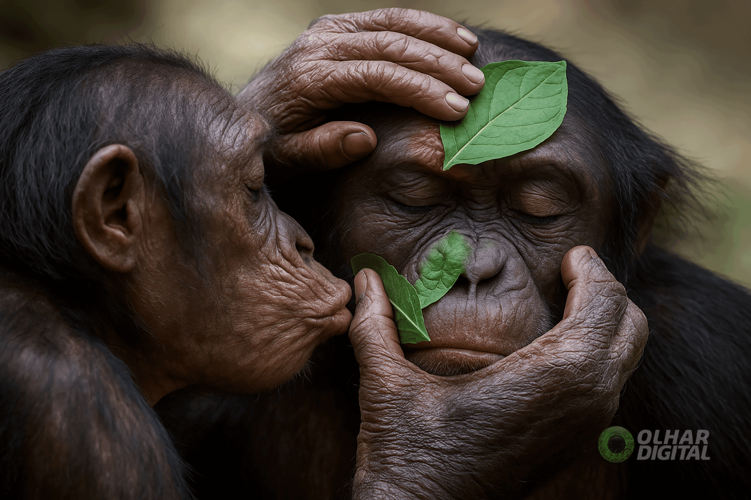 Chimpanzés usam plantas medicinais para tratar feridas