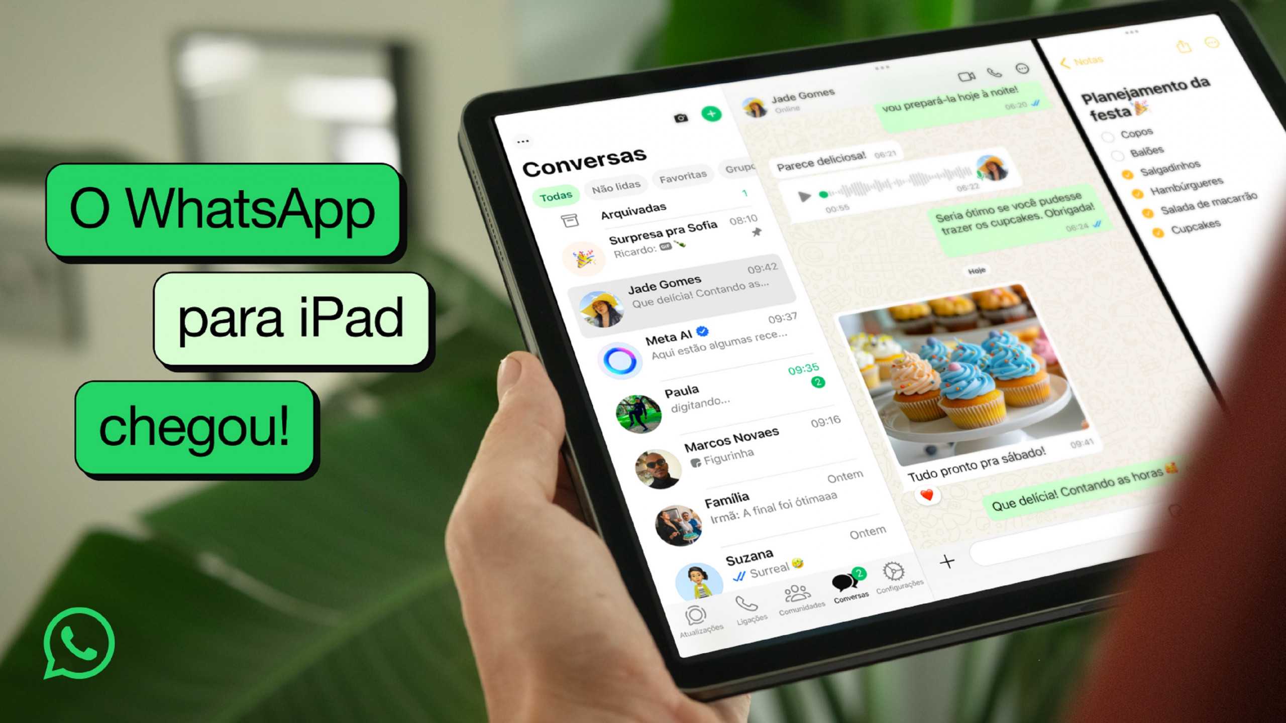 Finalmente! WhatsApp já pode ser usado no iPad
