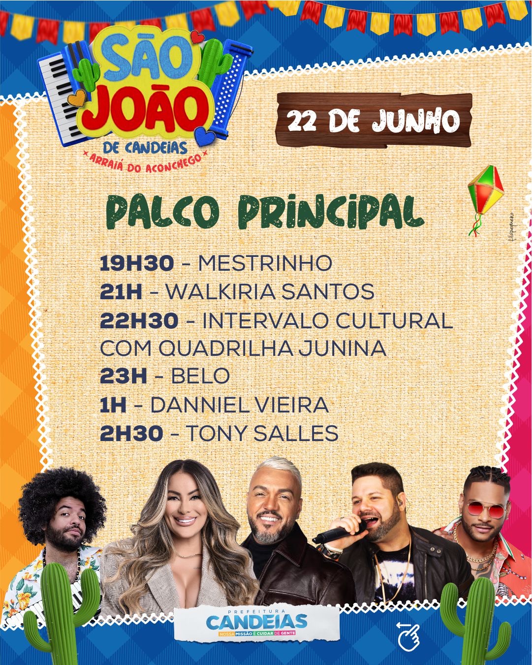 Candeias inicia festejos de são joão neste sábado; confira horários Candeias inicia festejos de São João neste sábado; confira horários