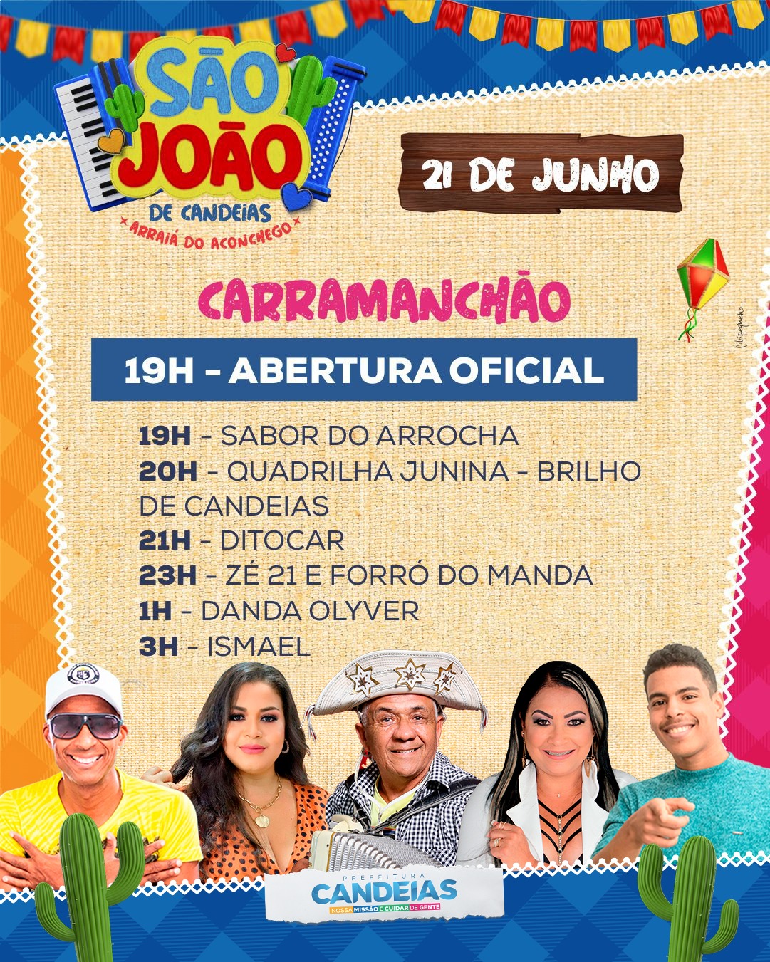 Candeias inicia festejos de são joão neste sábado; confira horários Candeias inicia festejos de São João neste sábado; confira horários