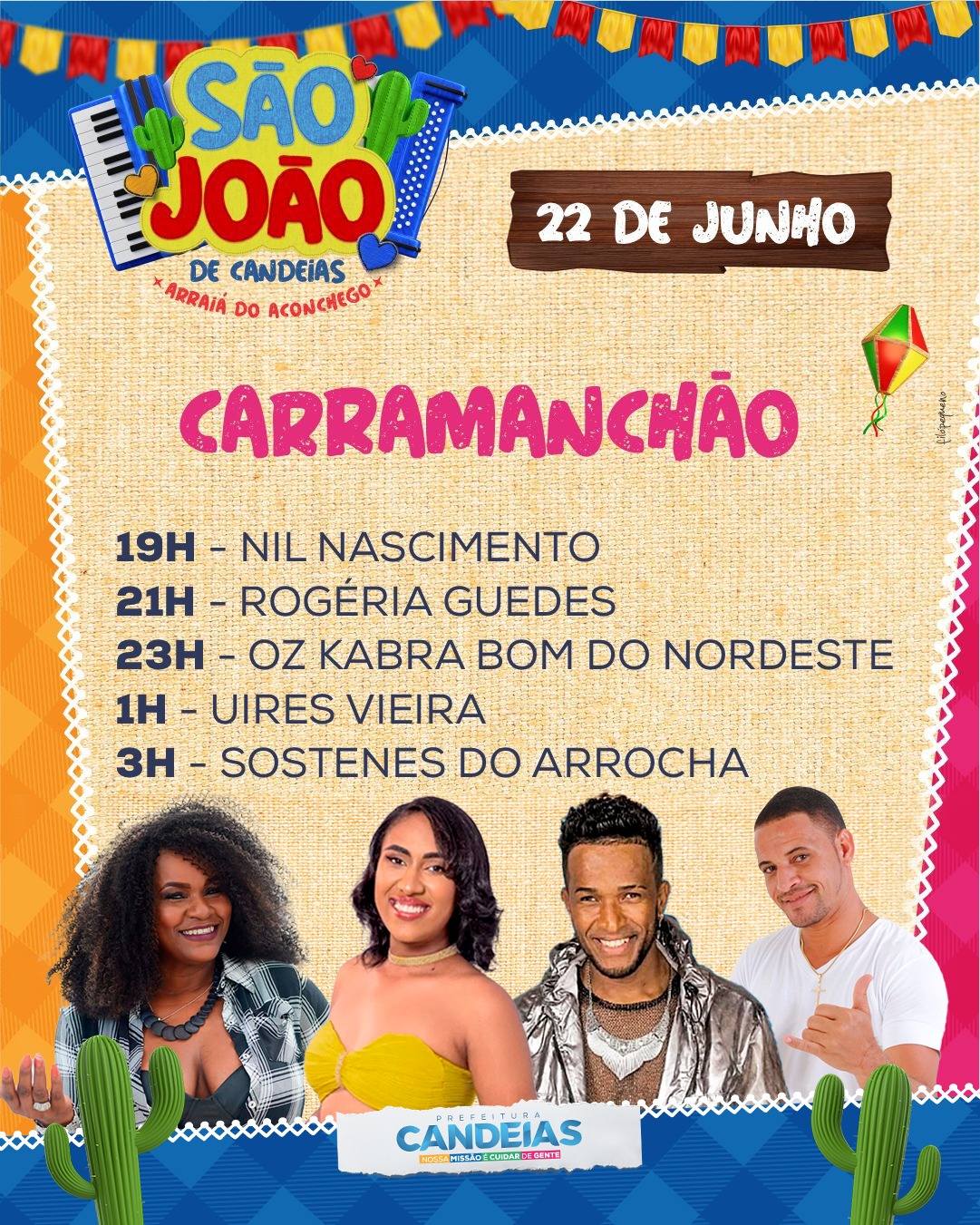 Candeias inicia festejos de são joão neste sábado; confira horários Candeias inicia festejos de São João neste sábado; confira horários