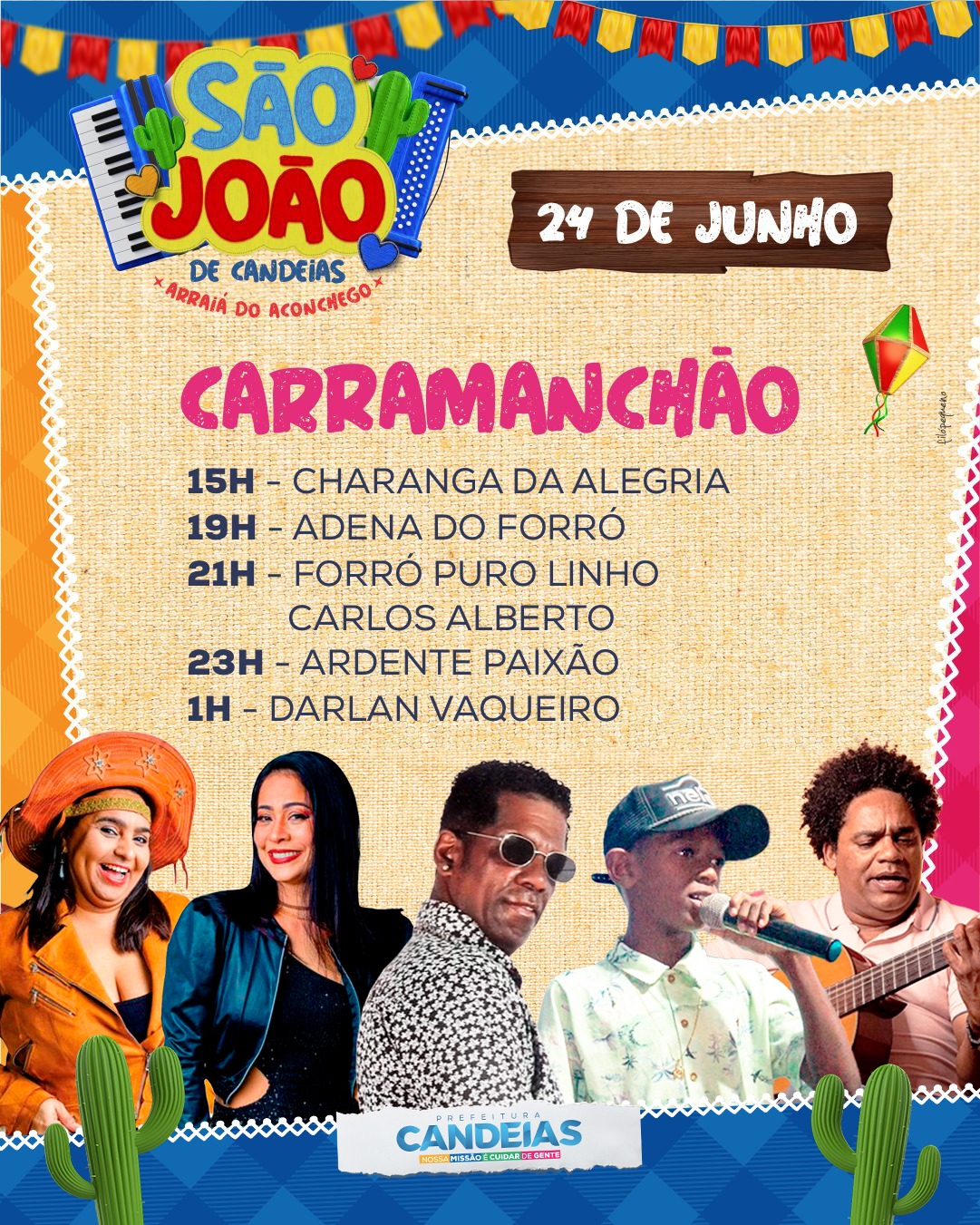 Candeias inicia festejos de são joão neste sábado; confira horários Candeias inicia festejos de São João neste sábado; confira horários