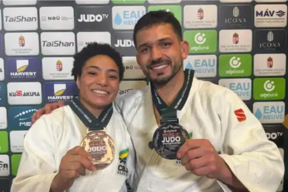 Brasil fatura prata e bronze no 3º dia do Mundial de Judô na Hungria
