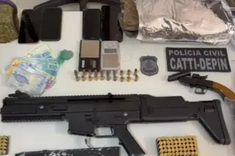 Polícia apreende armas e drogas e prende mulher em Seabra