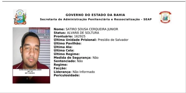 Governo da Bahia revoga nomeação de ex-detento em presídio