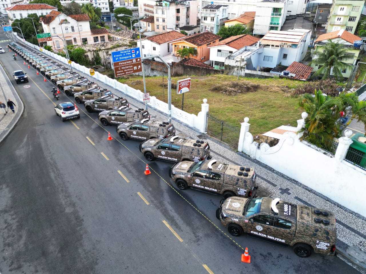 Governo entrega 62 viaturas à Polícia Militar e lança Operação Dominus