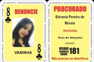 Mulher no Baralho do Crime da Bahia permanece foragida após seis anos