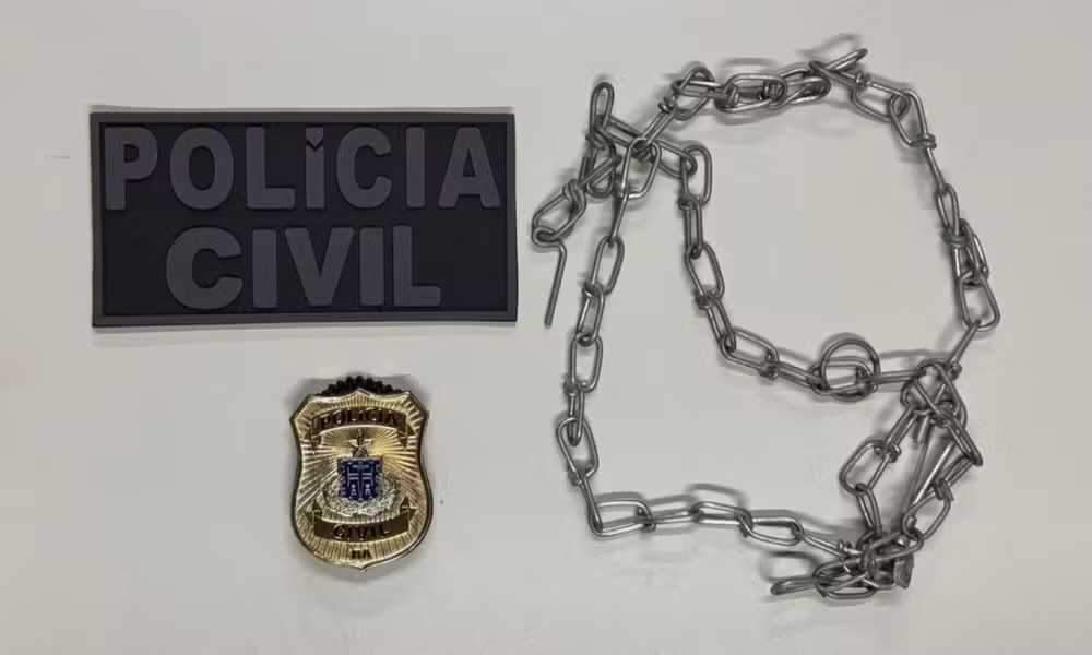 Polícia prende homem que mantinha companheira acorrentada por homicídio