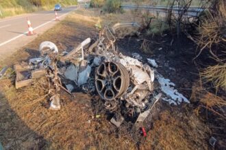 Avaliada em R$ 4 milhões, Lamborghini de Diogo Jota ficou completamente destruída