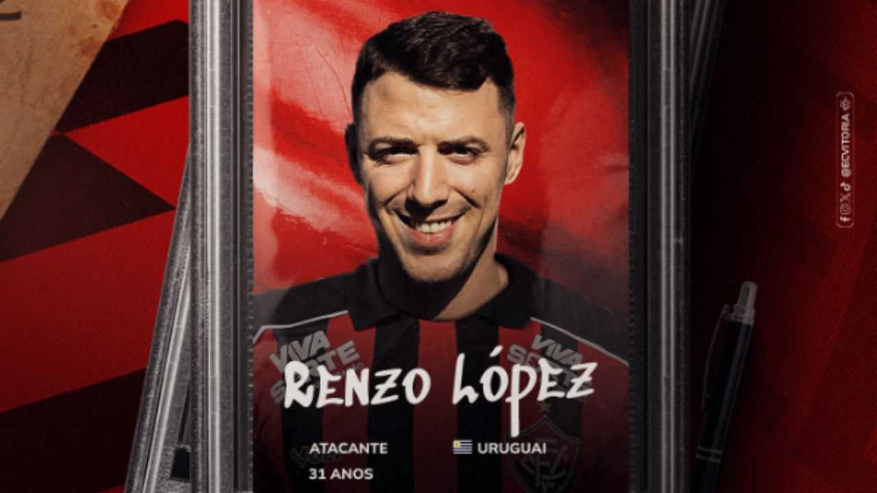 Novo reforço! Vitória anuncia contratação de atacante uruguaio