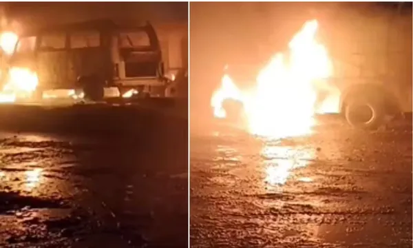 Homem em situação de rua incendeia oito veículos da prefeitura