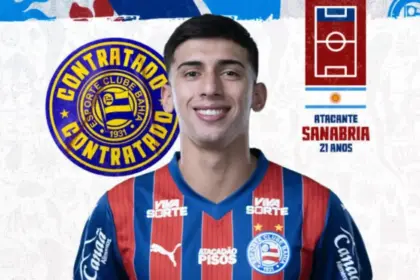 Bahia oficializa contratação do argentino Mateo Sanabria