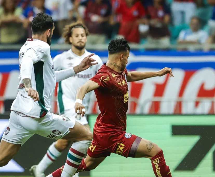 Em jogo de viradas, Bahia e Fluminense empatam por 3x3 na Arena Fonte Nova