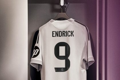 Novo número! Endrick assume camisa 9 do Real Madrid