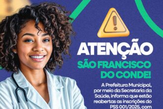 São Francisco do Conde: Inscrições Abertas para 400 Vagas na Saúde