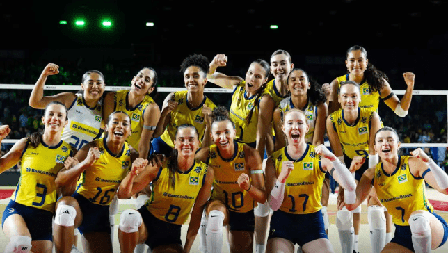 Vôlei: Brasil permanece com 100% de aproveitamento no Mundial