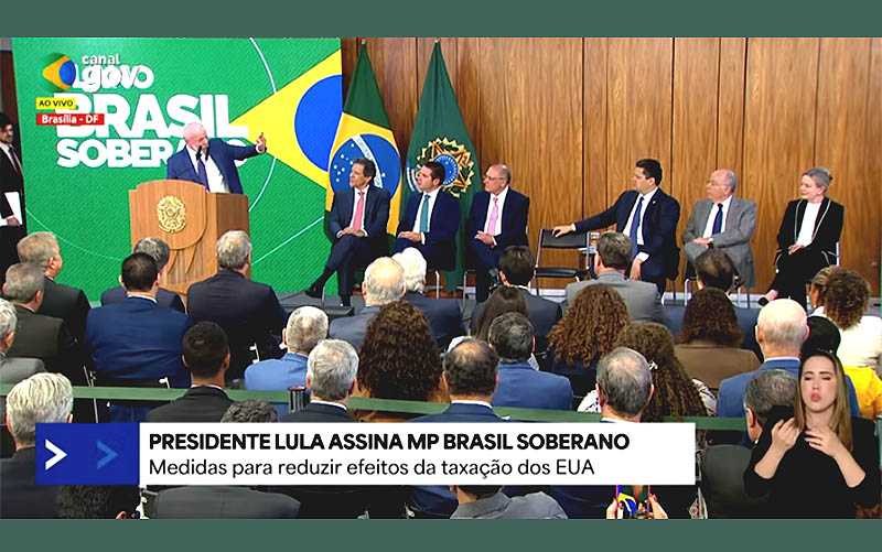 Governo apresenta Plano Brasil Soberano para proteger exportadores e empregos