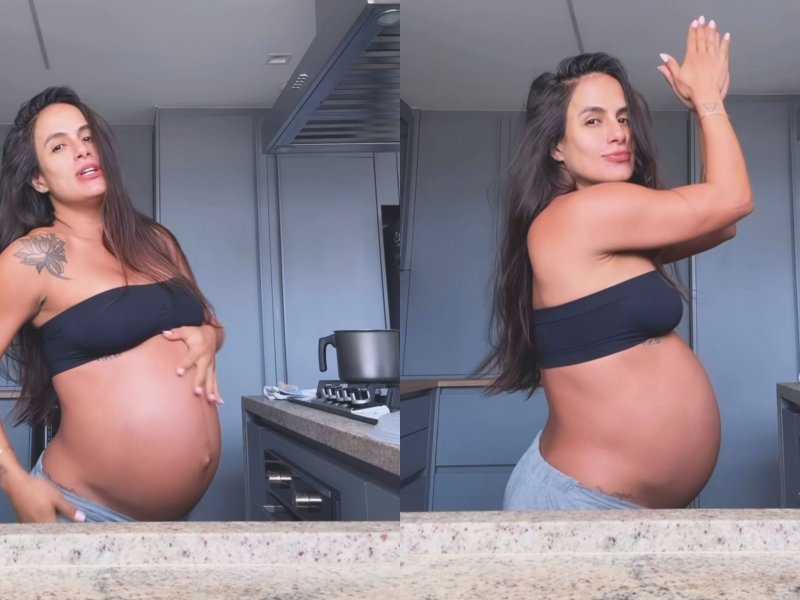 Gravidez Avançada: Carol Peixinho Dança com Barrigão Radiante!