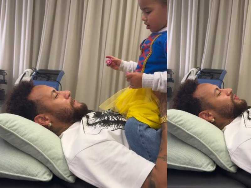 Neymar Brinca com Mavie: Superando Lesão com Amor