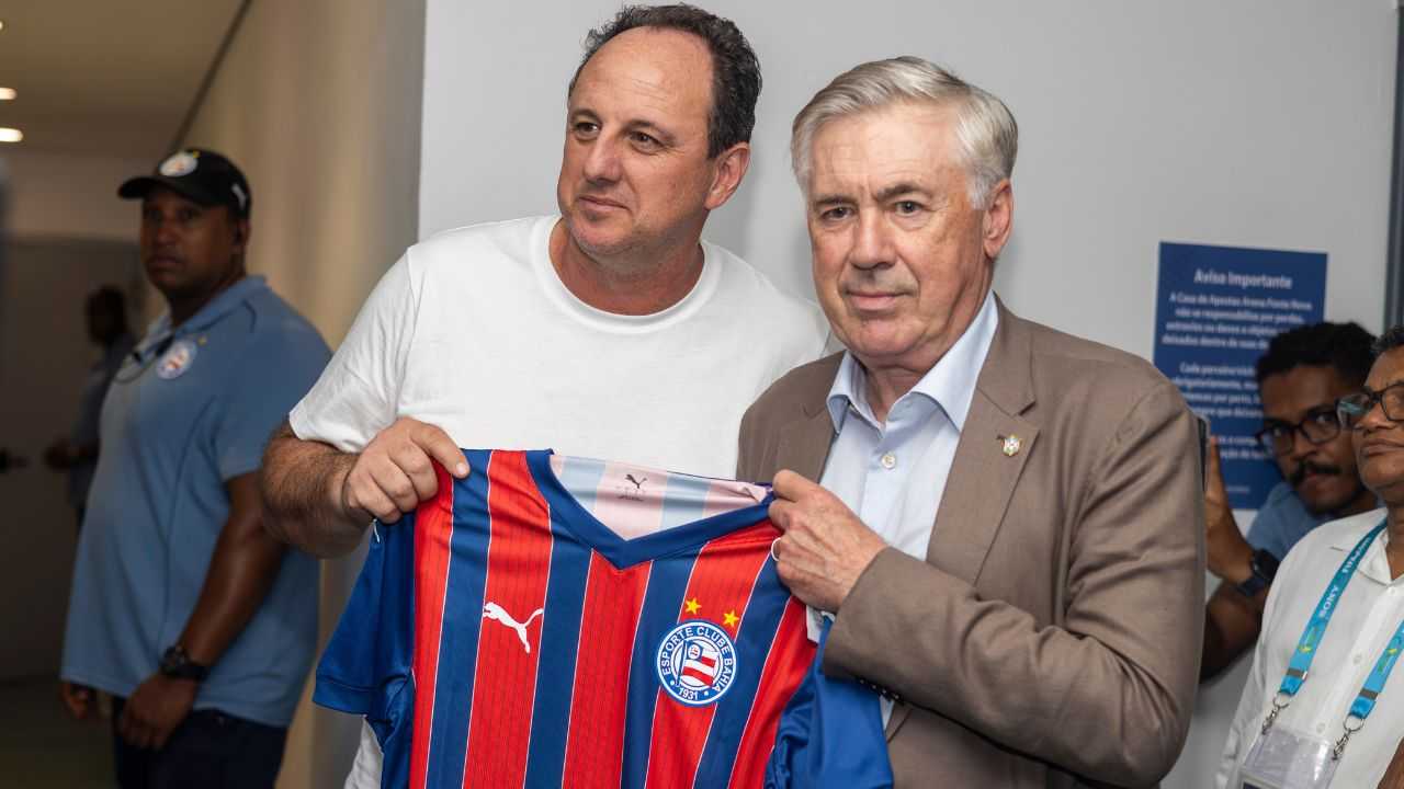 Data marcada! Saiba quando Ancelotti volta a Salvador para acompanhar jogo do Bahia