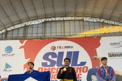 Atletas de Madre de Deus conquistam ouro no Sul-Americano de Parajiu-Jitsu