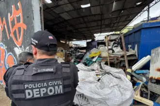 Polícia investiga ferro-velho em Salvador na Operação Escudo Urbano