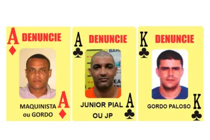 Polícia divulga lista dos criminosos mais procurados na Bahia