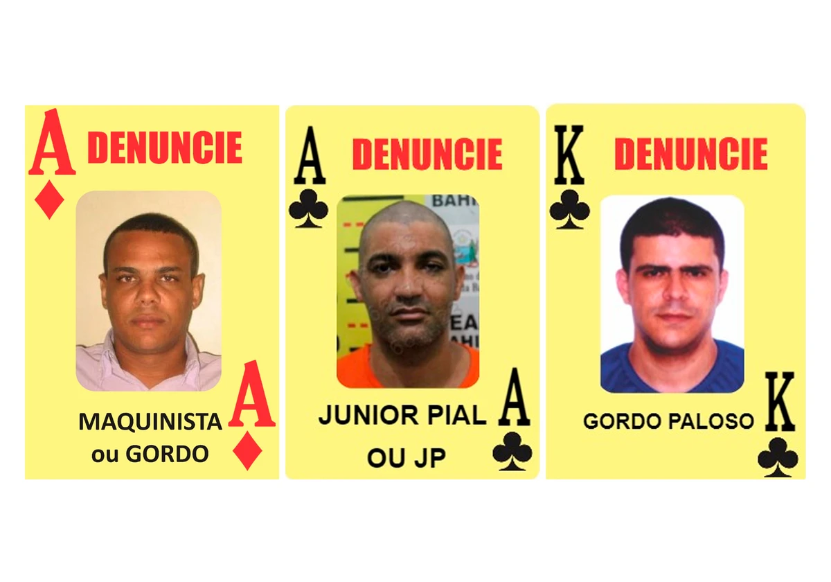 Polícia divulga lista dos criminosos mais procurados na Bahia