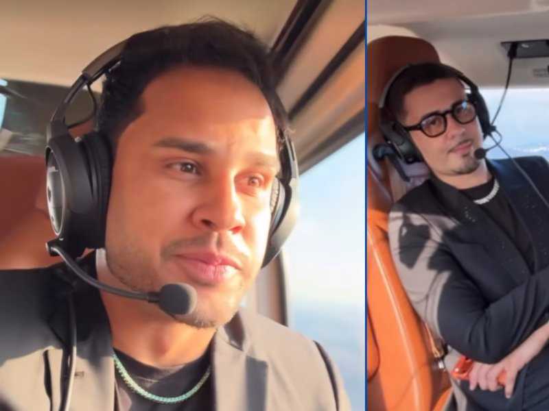 Helicóptero Surpresa: Lucas e Carlinhos na Festa de Mari!