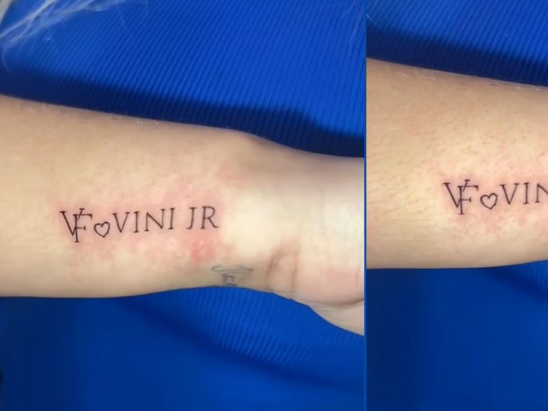 Fã Tatuando Nomes de Influenciadora e Vini Jr.: Descubra o Motivo!