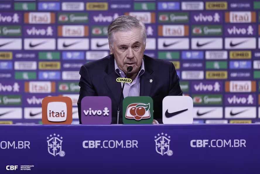 Ancelotti convoca Seleção para amistosos na Ásia