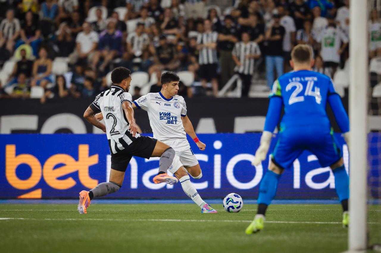 Bahia sofre derrota para Botafogo e perde de chance de voltar ao G4