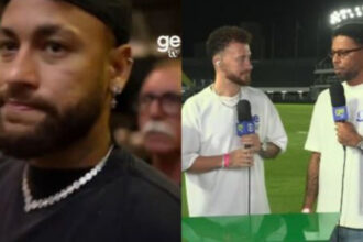 Climão! Neymar ‘barra’ ex-companheiro em camarote durante ao vivo na GE TV