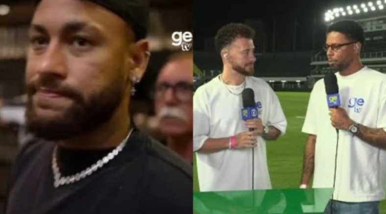 Climão! Neymar ‘barra’ ex-companheiro em camarote durante ao vivo na GE TV