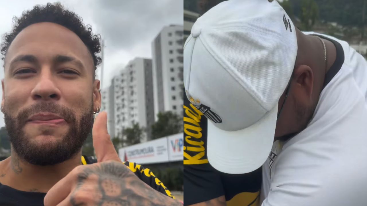 Neymar vinga filha após pequena levar bolada no rosto em jogo do Santos
