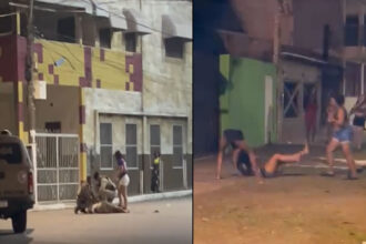 VÍDEO: Briga generalizada é registrada na orla de Madre de Deus