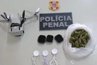 Drone interceptado ao tentar transportar drogas para presídio em Salvador