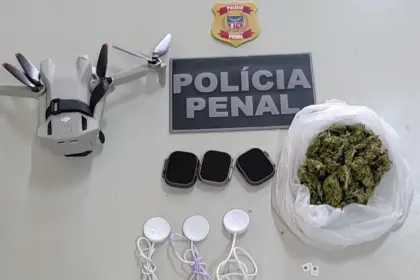 Drone interceptado ao tentar transportar drogas para presídio em Salvador