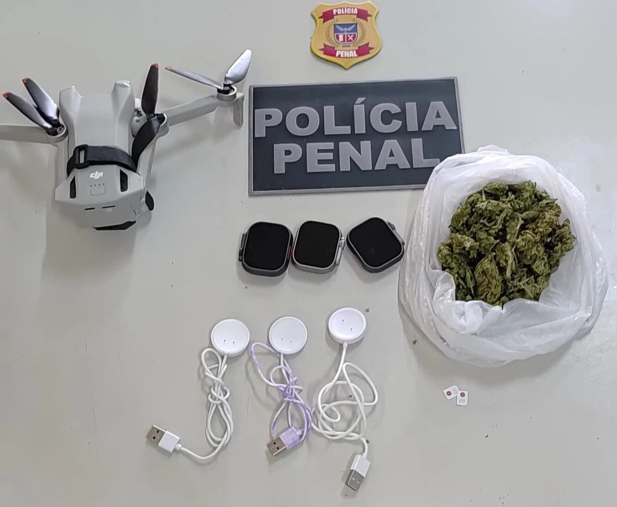 Drone interceptado ao tentar transportar drogas para presídio em Salvador