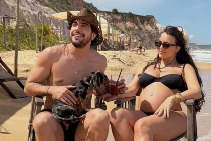 Rafa Kalimann exibe barrigão na Bahia: Nattan ao lado!