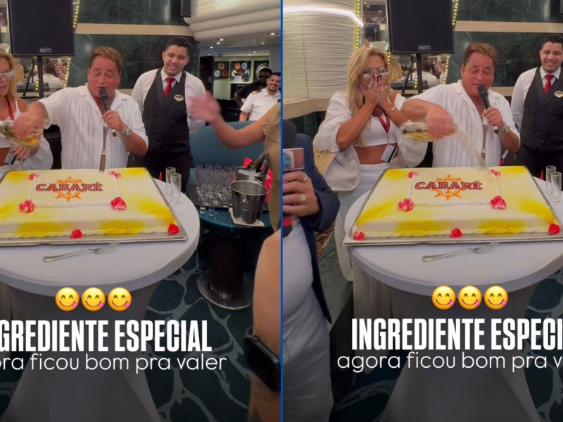 Cruzeiro Surpreendente: Leonardo Choca Poliana com Cachaça no Bolo!