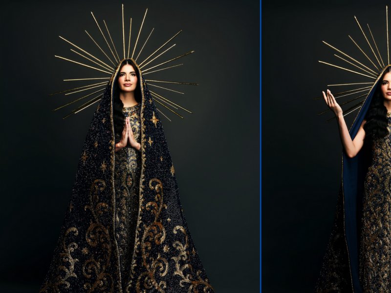 Modelo Brasileira Brilha no Miss Universo 2025 com Vestido de Nossa Senhora